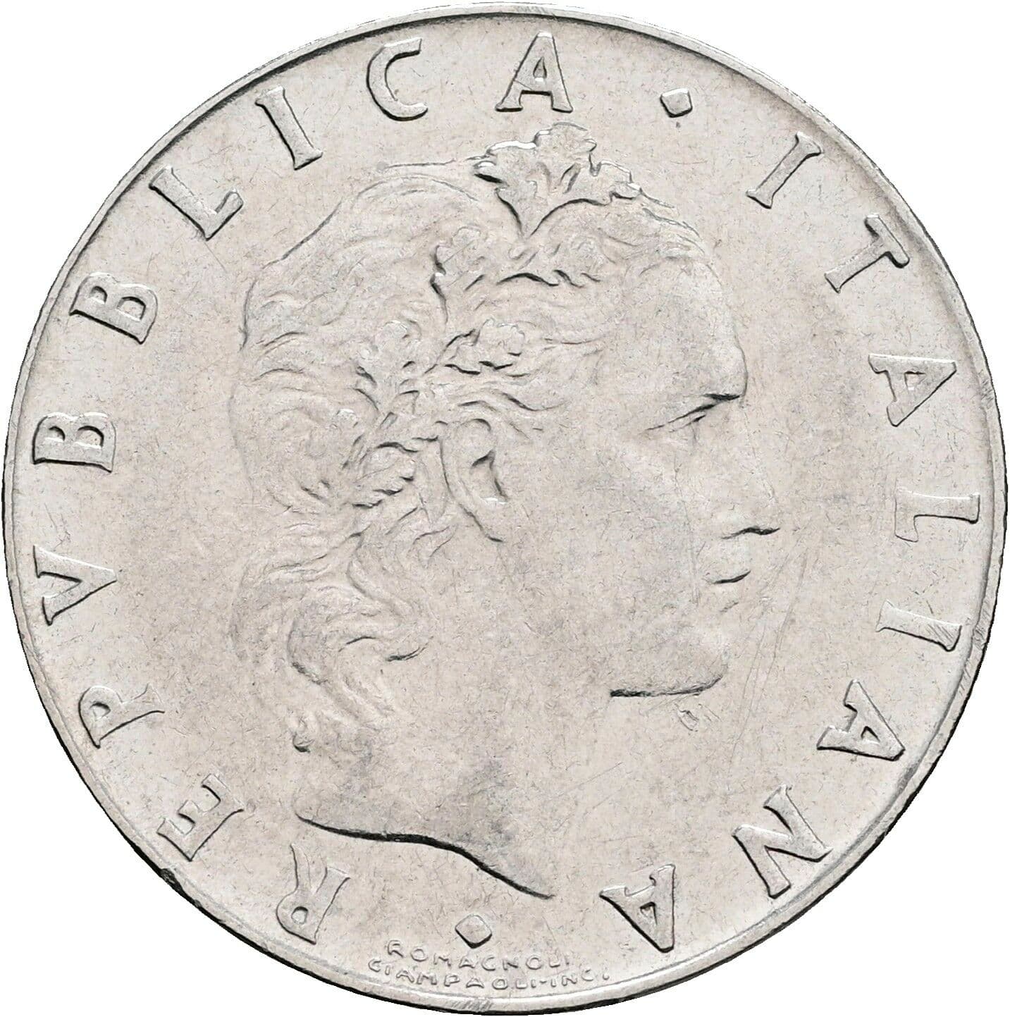 50 Lire 1968 – Vorderseite