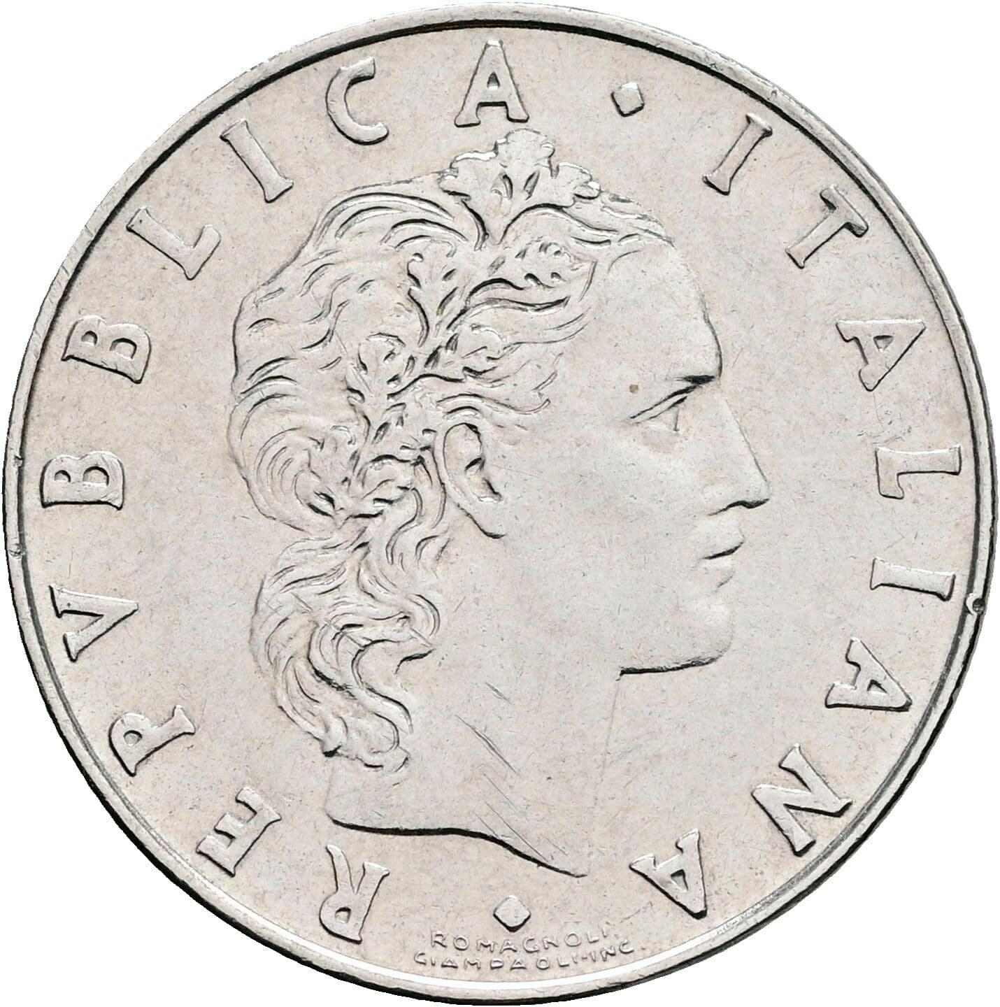 50 Lire 1973 – Vorderseite