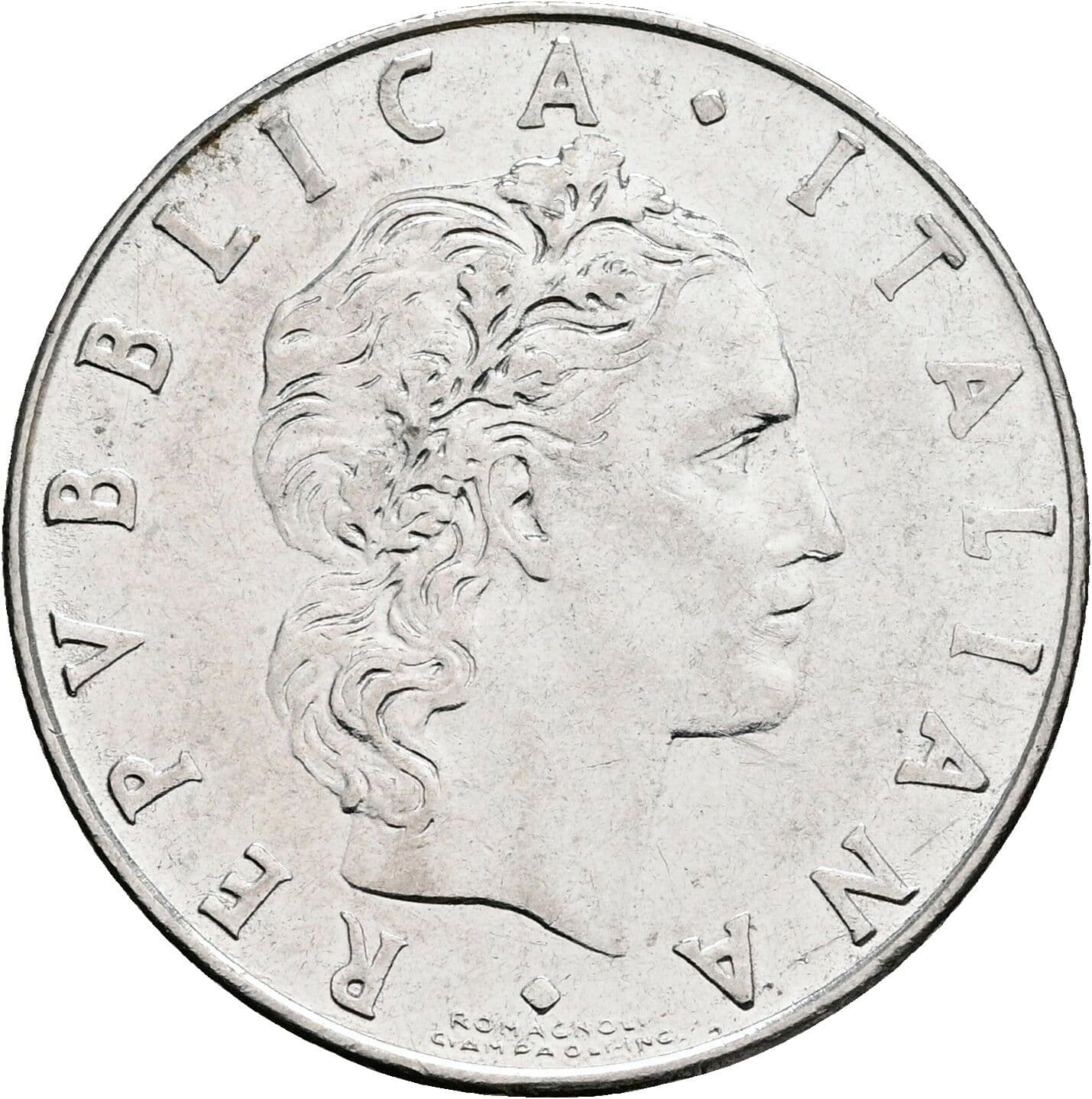 50 Lire 1977 – Vorderseite