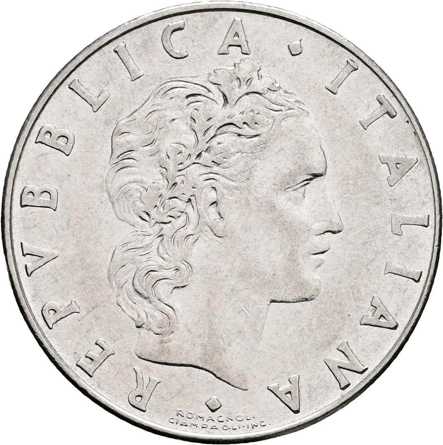50 Lire 1976 – Vorderseite
