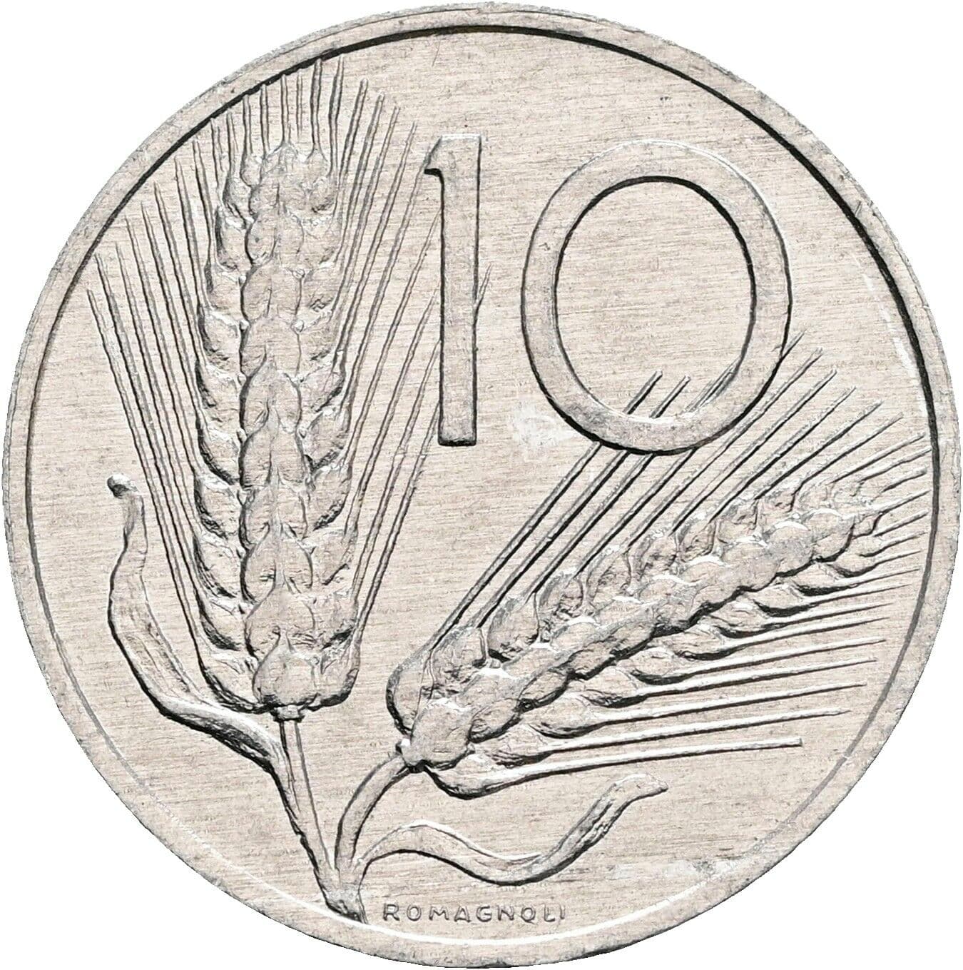 10 Lire 1986 – Vorderseite