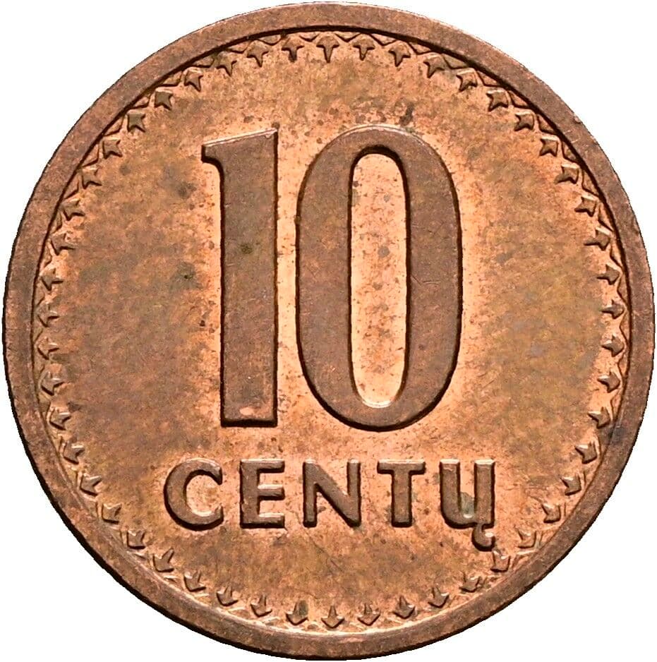 10 Centu 1991 – Vorderseite