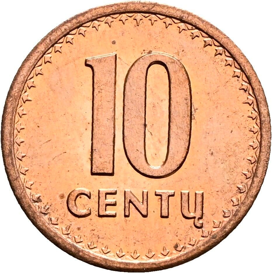 10 Centu 1991 – Vorderseite