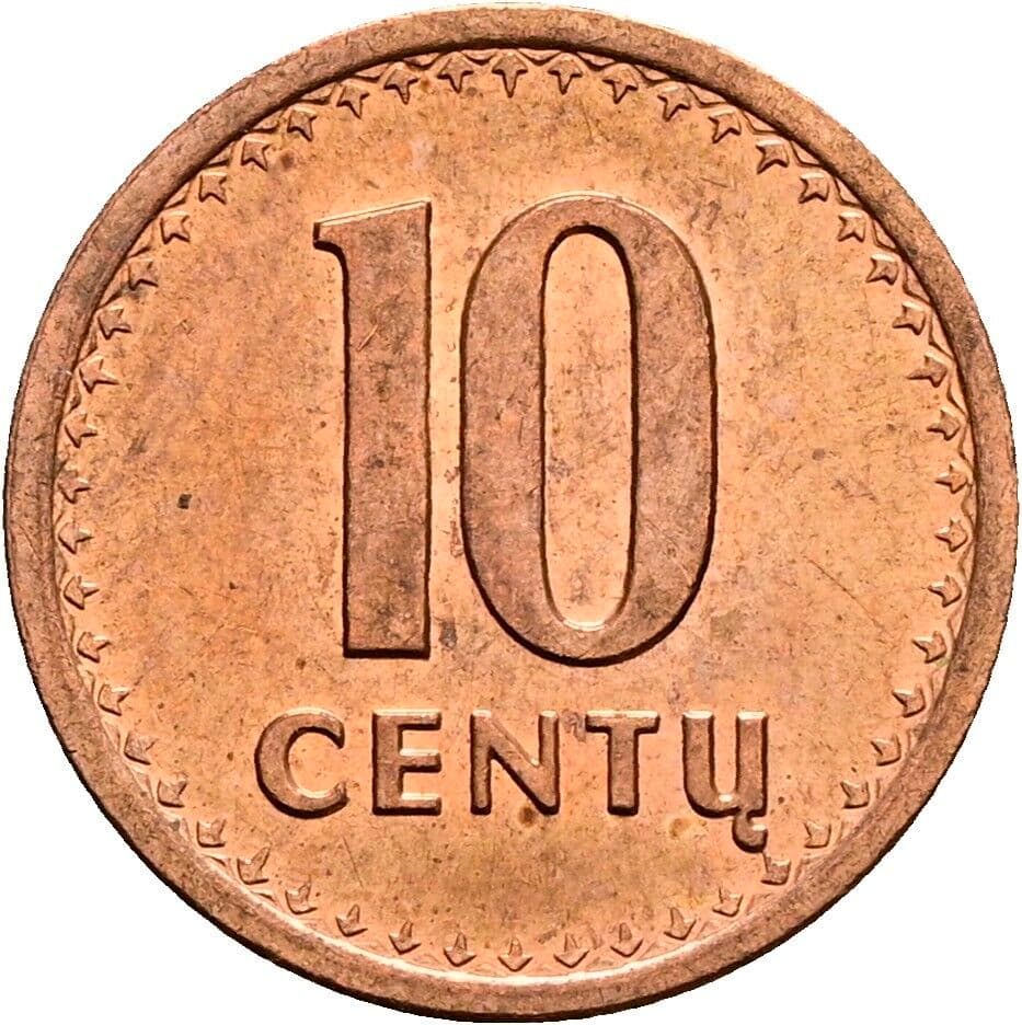 10 Centu 1991 – Vorderseite