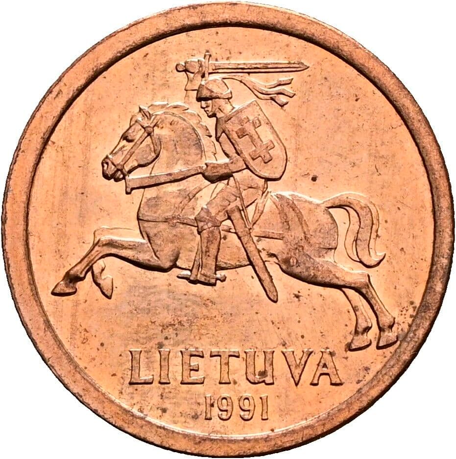 10 Centu 1991 – Rückseite