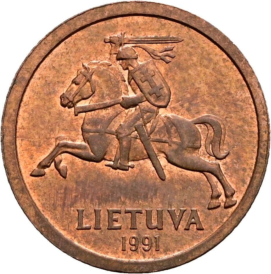 10 Centu 1991 – Rückseite