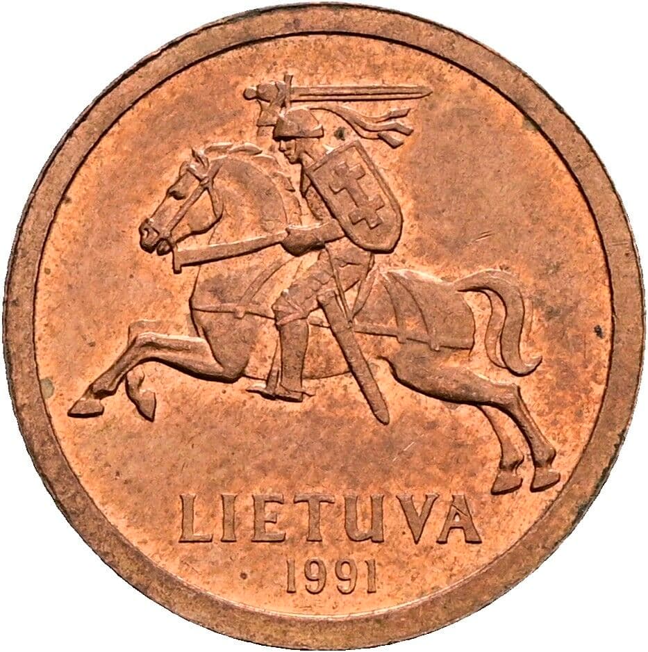 10 Centu 1991 – Rückseite