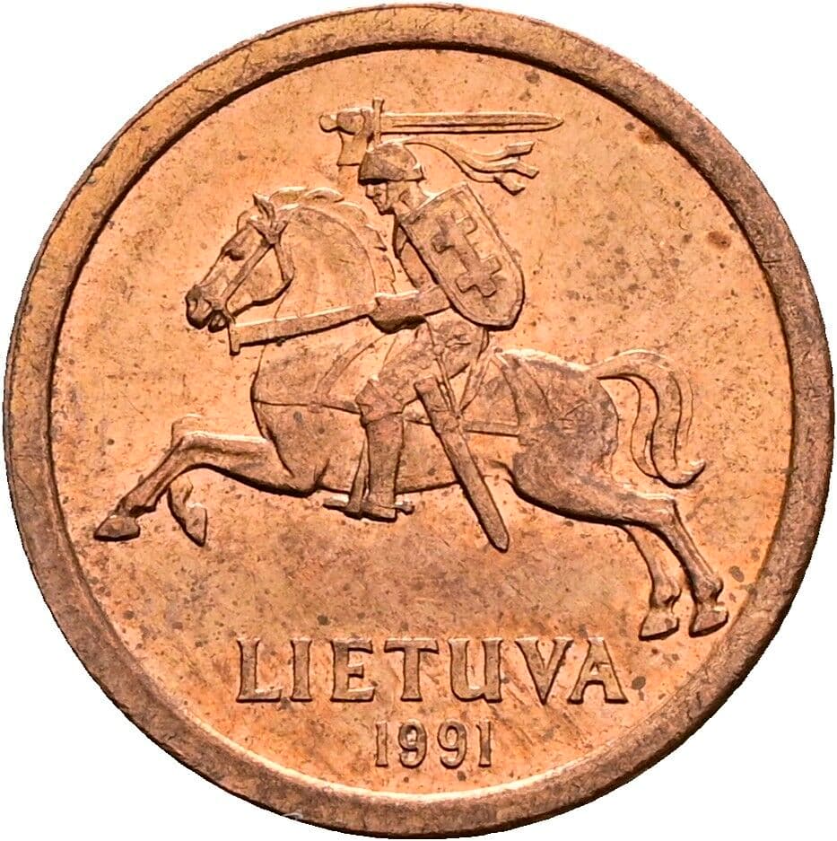 10 Centu 1991 – Rückseite