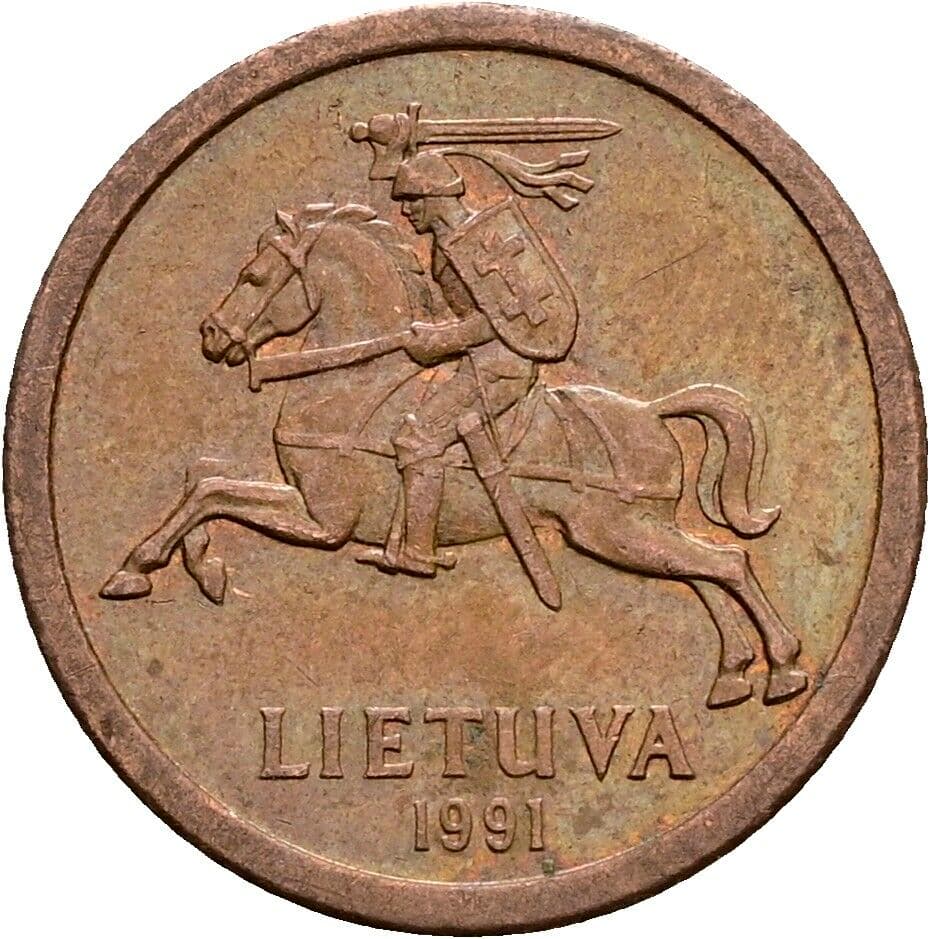 10 Centu 1991 – Rückseite