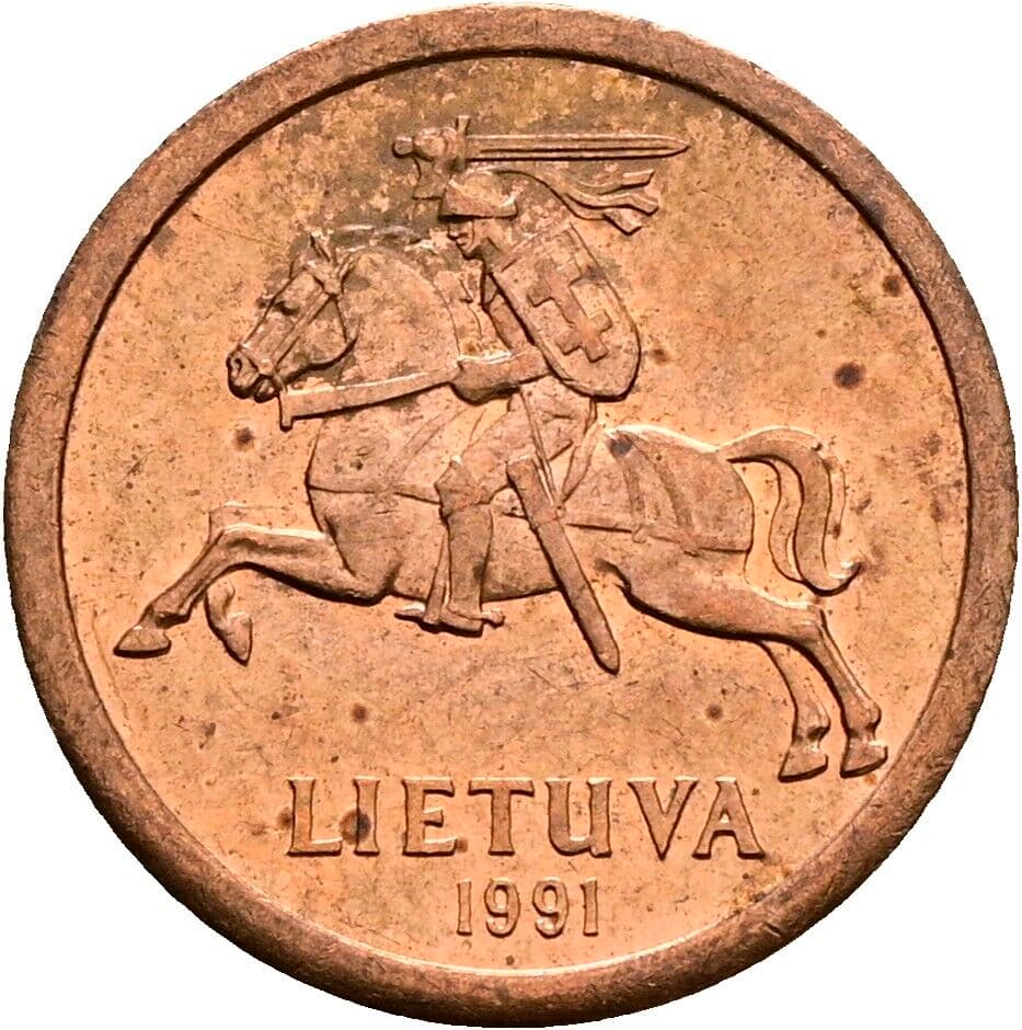 10 Centu 1991 – Rückseite