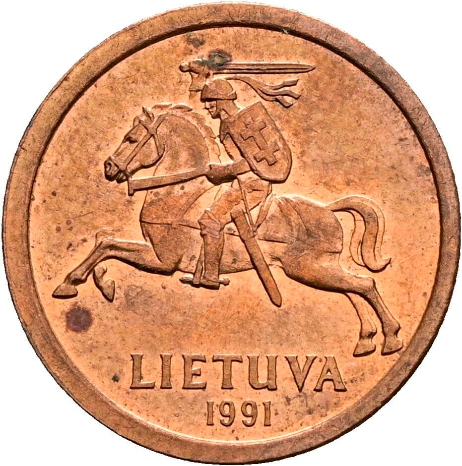 10 Centu 1991 – Rückseite