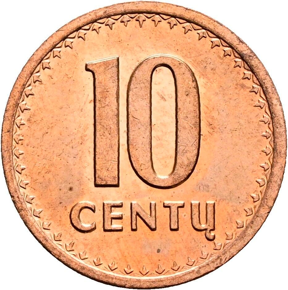 10 Centu 1991 – Vorderseite
