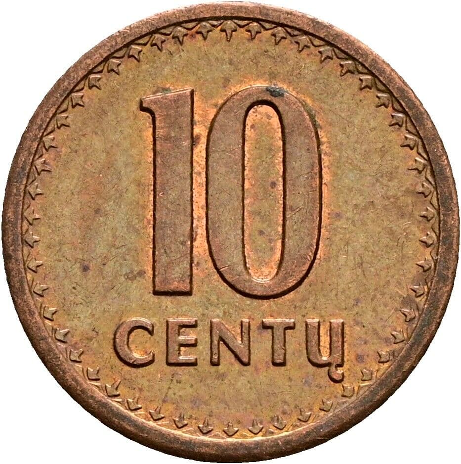 10 Centu 1991 – Vorderseite