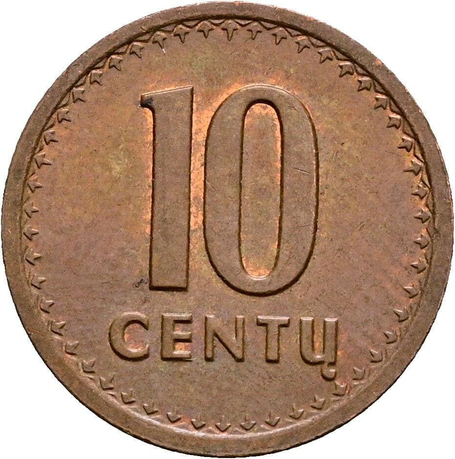 10 Centu 1991 – Vorderseite