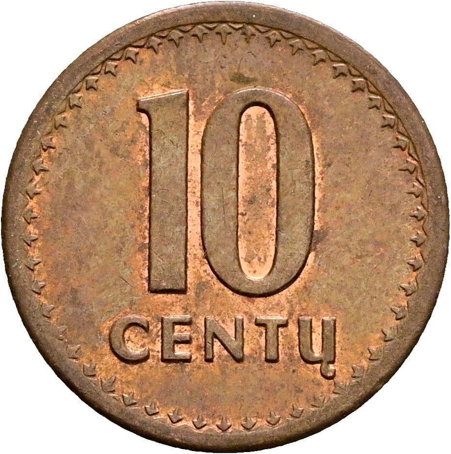10 Centu 1991 – Vorderseite