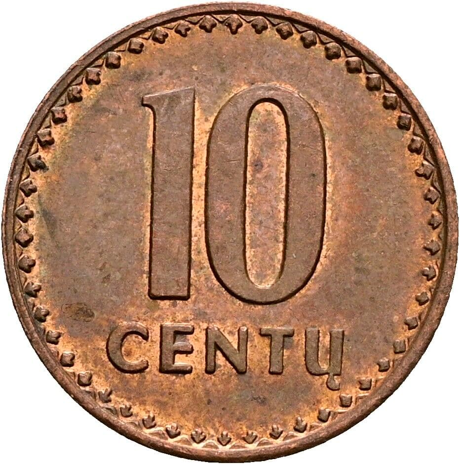 10 Centu 1991 – Vorderseite