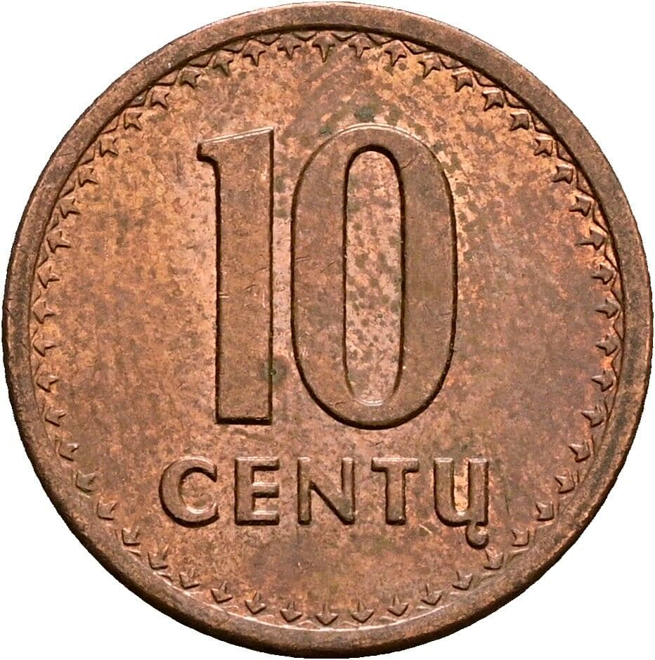 10 Centu 1991 – Vorderseite