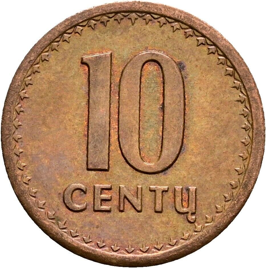 10 Centu 1991 – Vorderseite