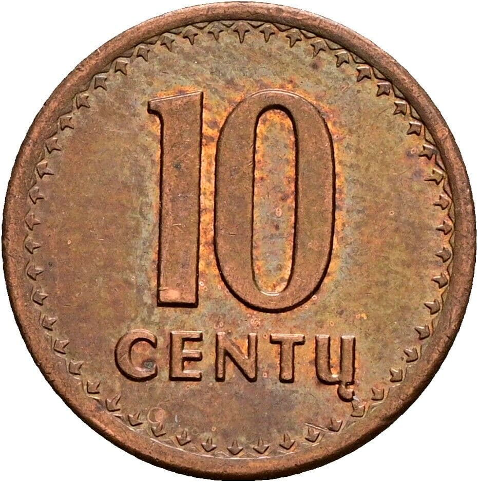 10 Centu 1991 – Vorderseite