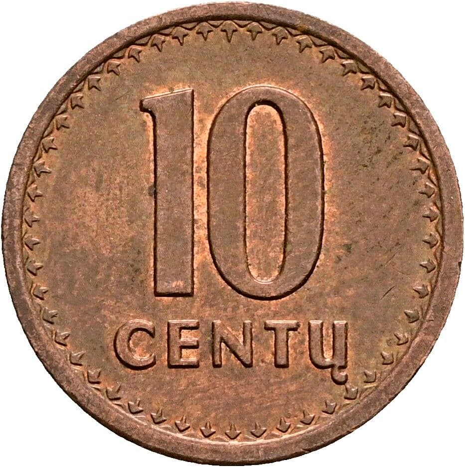 10 Centu 1991 – Vorderseite