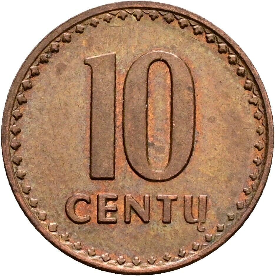 10 Centu 1991 – Vorderseite