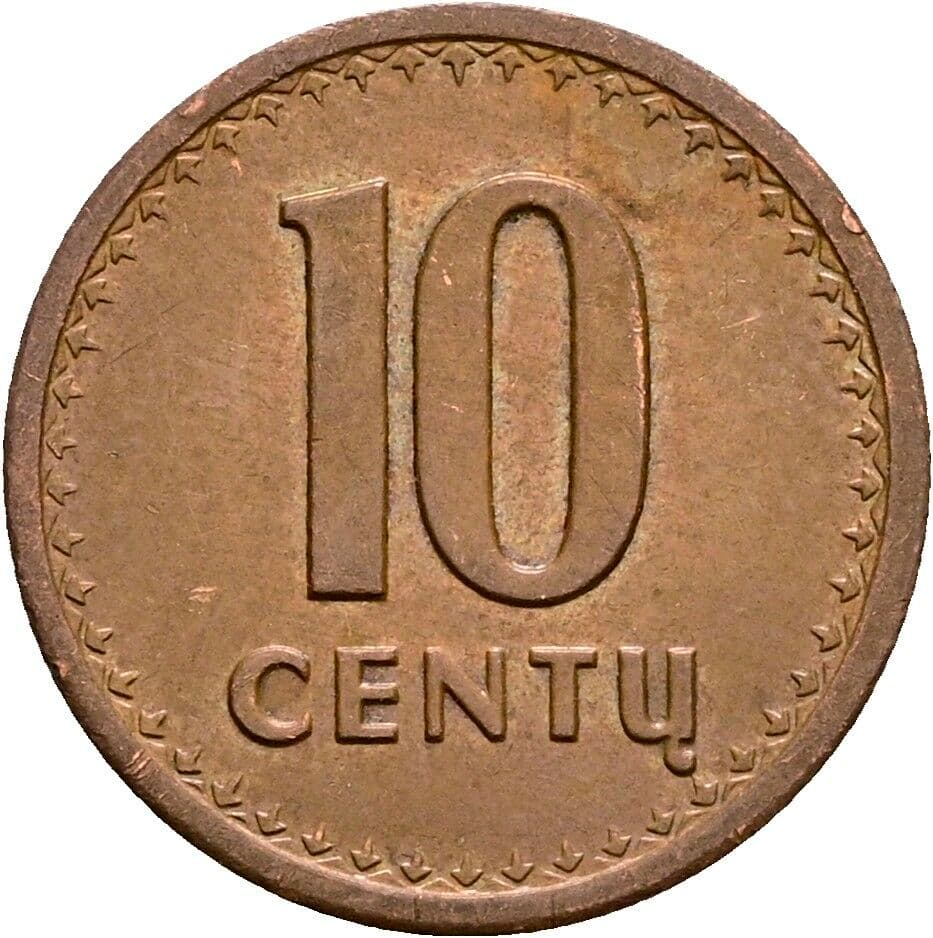 10 Centu 1991 – Vorderseite