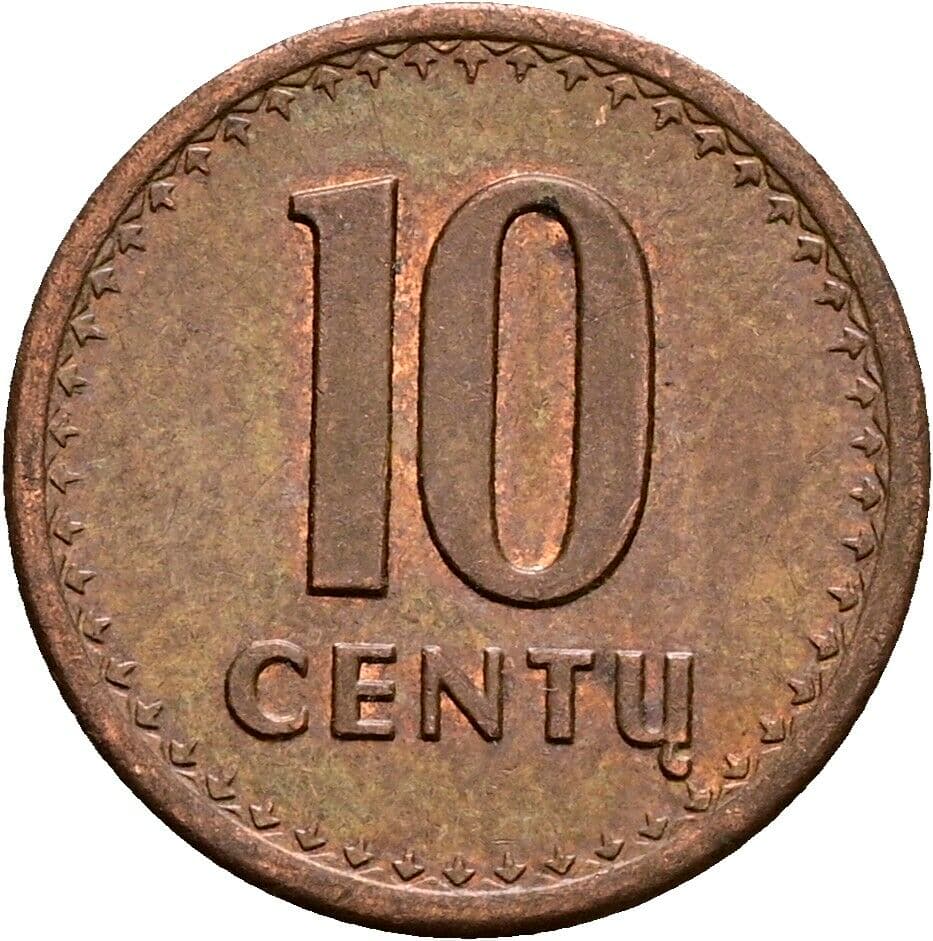 10 Centu 1991 – Vorderseite