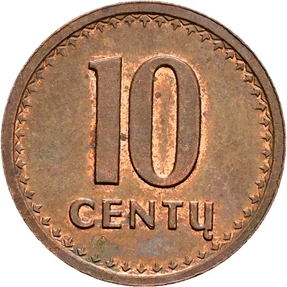 10 Centu 1991 – Vorderseite