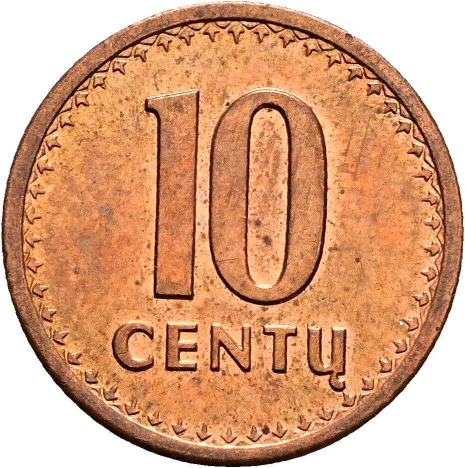 10 Centu 1991 – Vorderseite