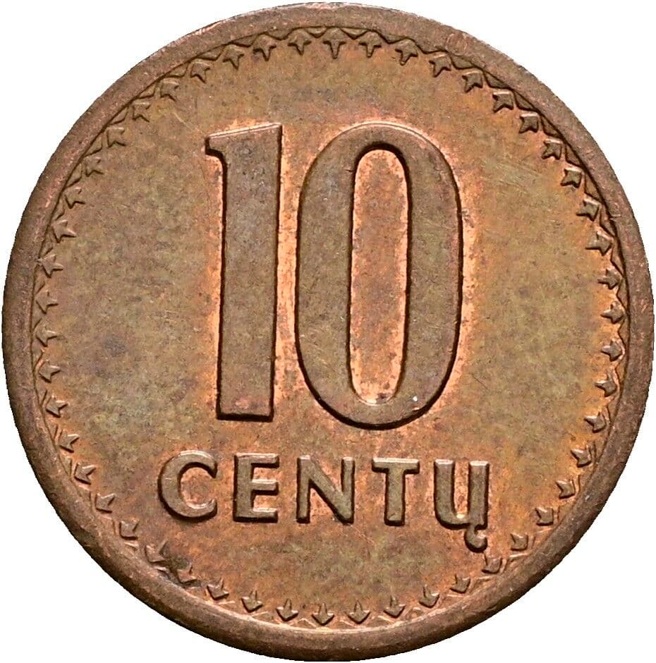 10 Centu 1991 – Vorderseite