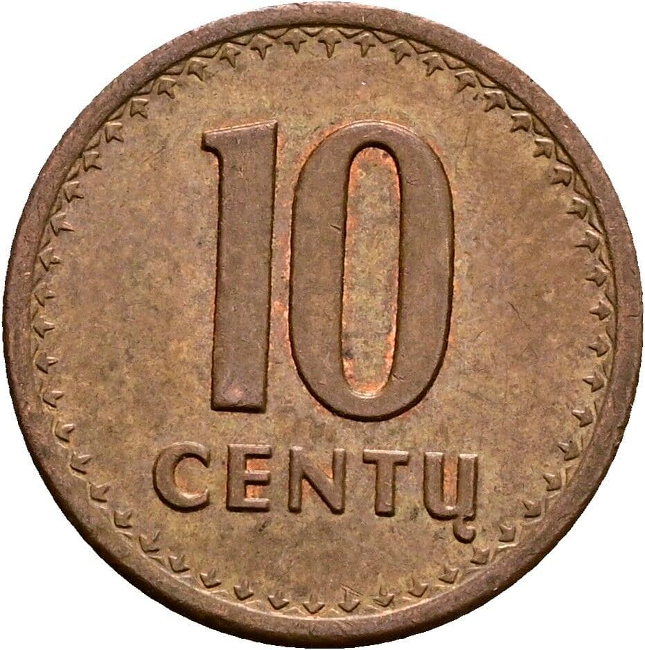 10 Centu 1991 – Vorderseite