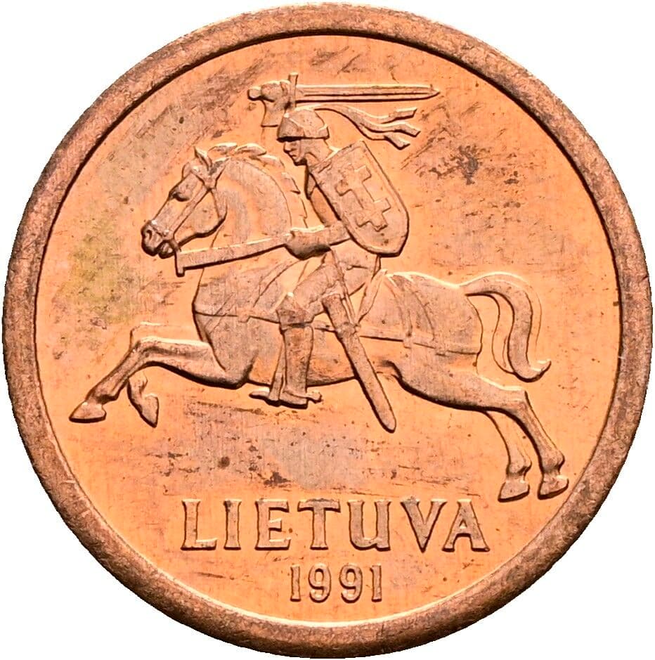 10 Centu 1991 – Rückseite