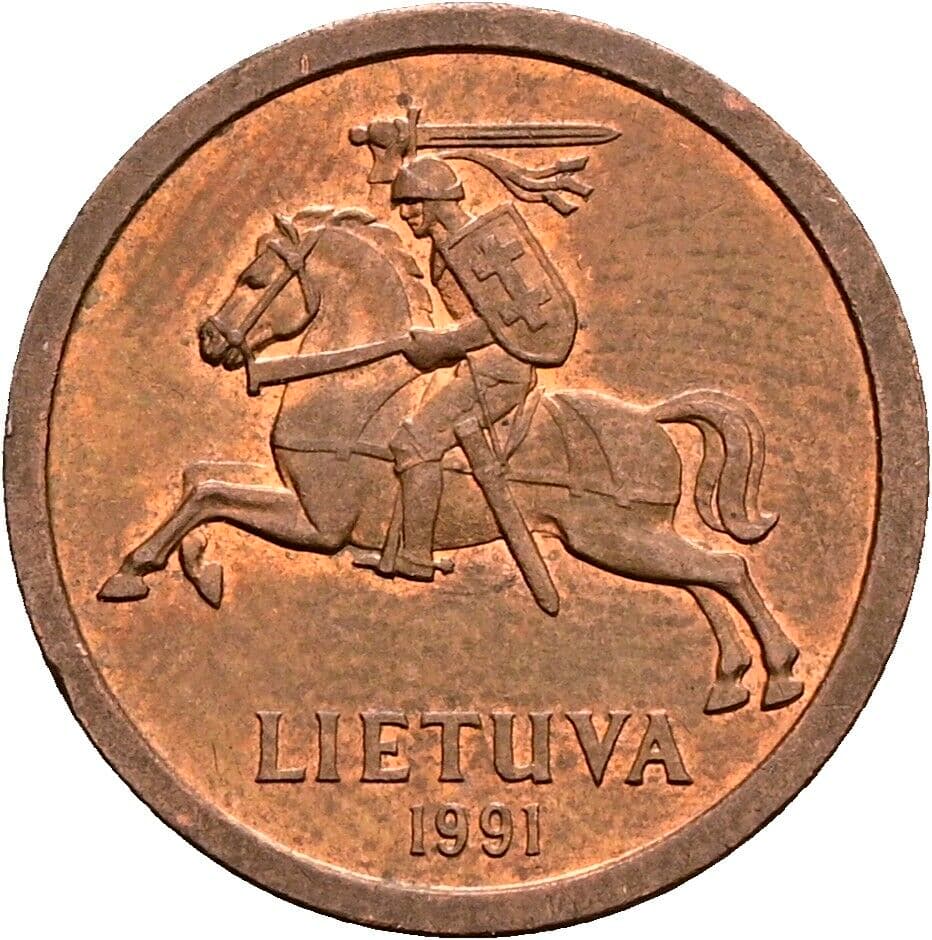 10 Centu 1991 – Rückseite