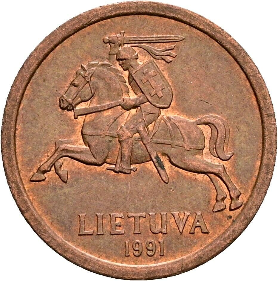 10 Centu 1991 – Rückseite
