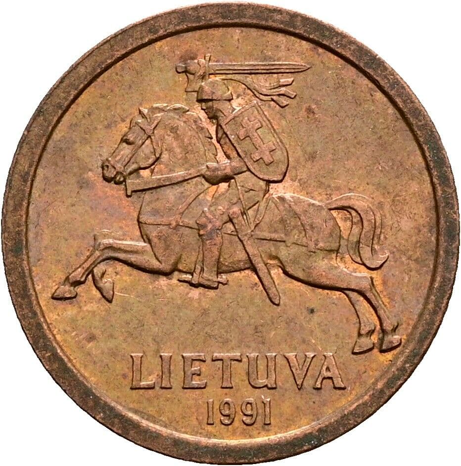 10 Centu 1991 – Rückseite