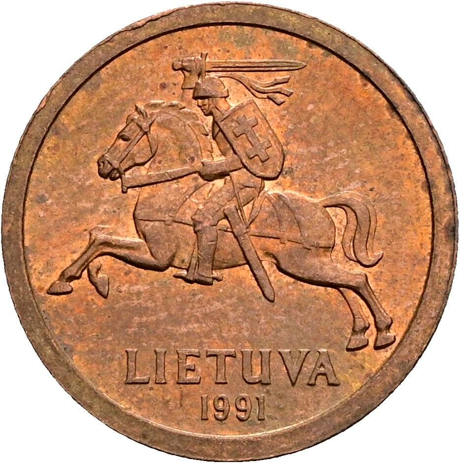 10 Centu 1991 – Rückseite