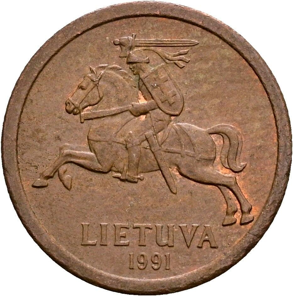 10 Centu 1991 – Rückseite