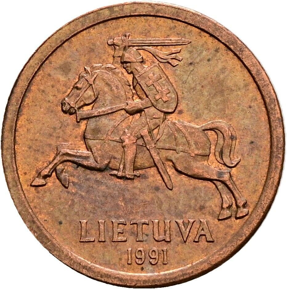 10 Centu 1991 – Rückseite