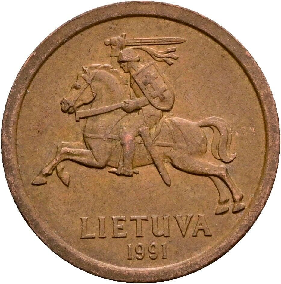 10 Centu 1991 – Rückseite