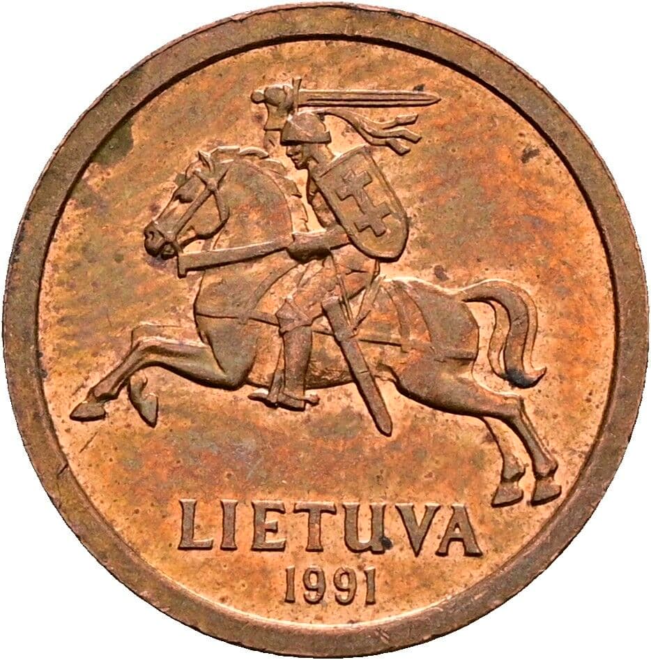 10 Centu 1991 – Rückseite