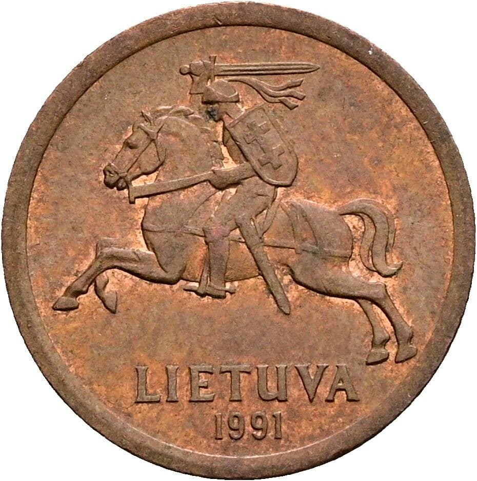 10 Centu 1991 – Rückseite