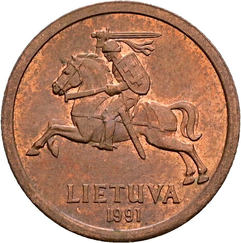 10 Centu 1991 – Rückseite