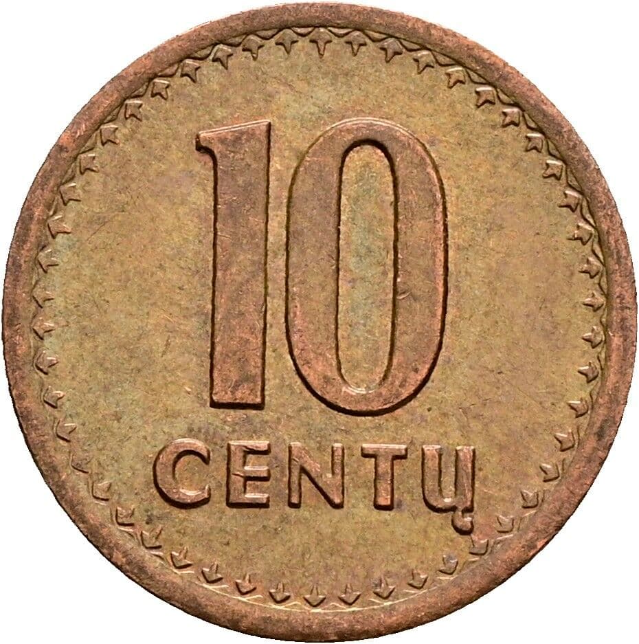 10 Centu 1991 – Vorderseite