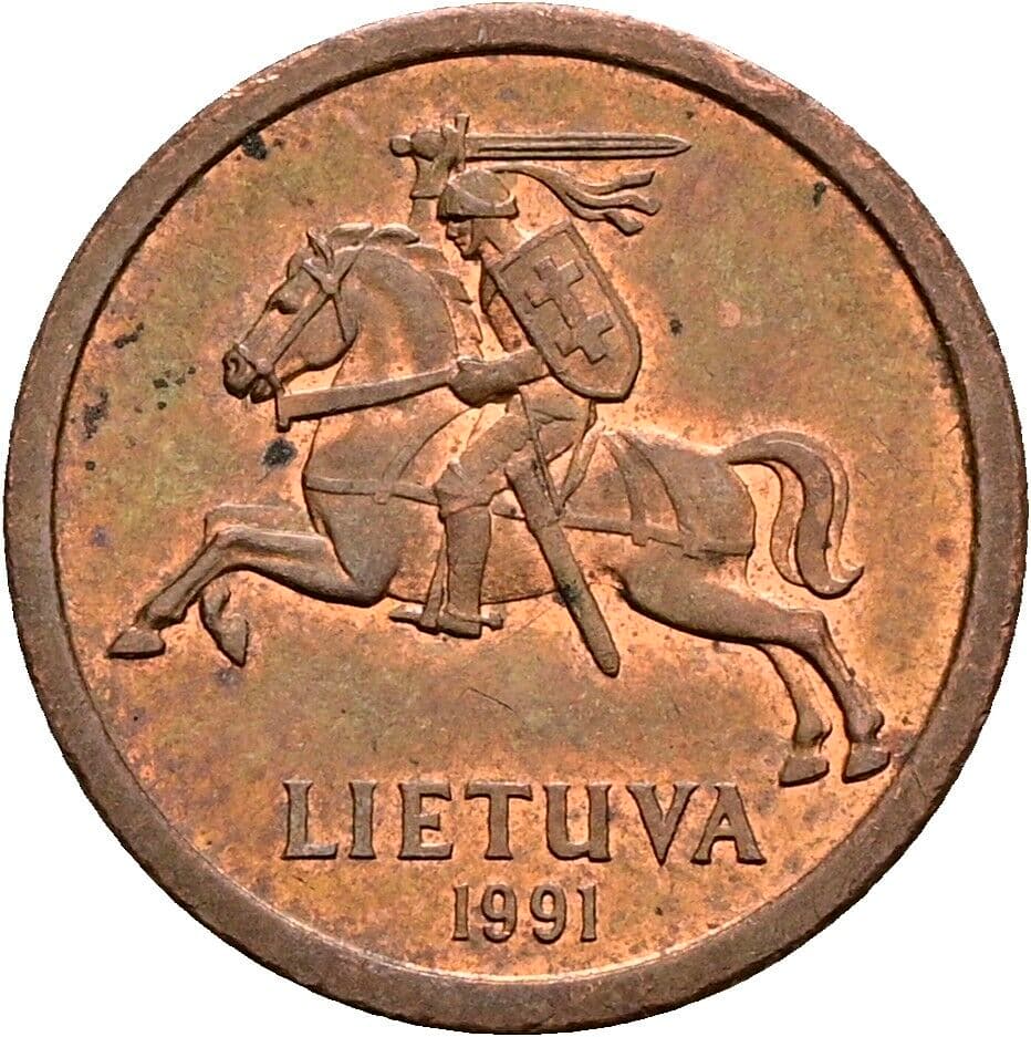 10 Centu 1991 – Rückseite