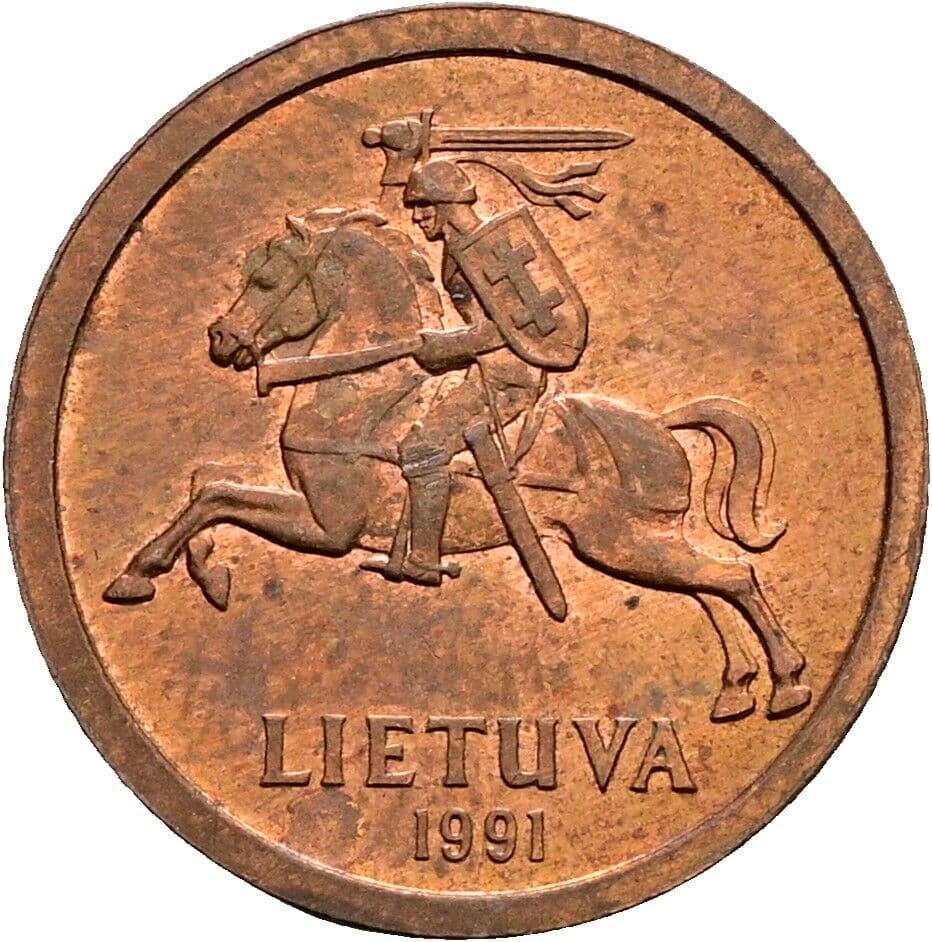 10 Centu 1991 – Rückseite