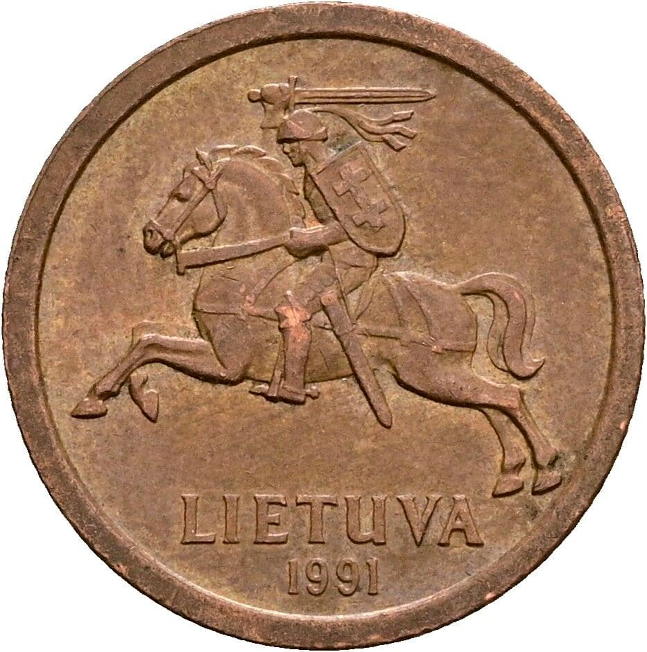 10 Centu 1991 – Rückseite