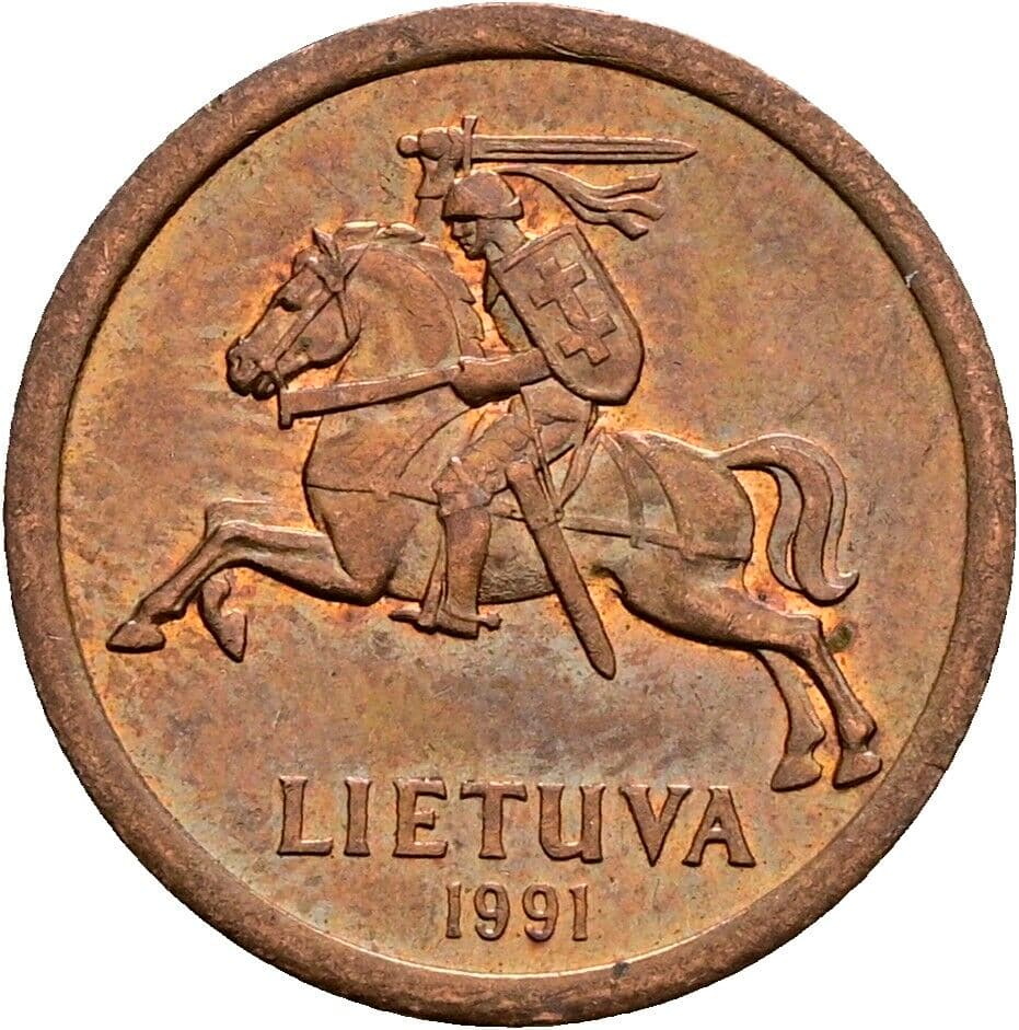 10 Centu 1991 – Rückseite