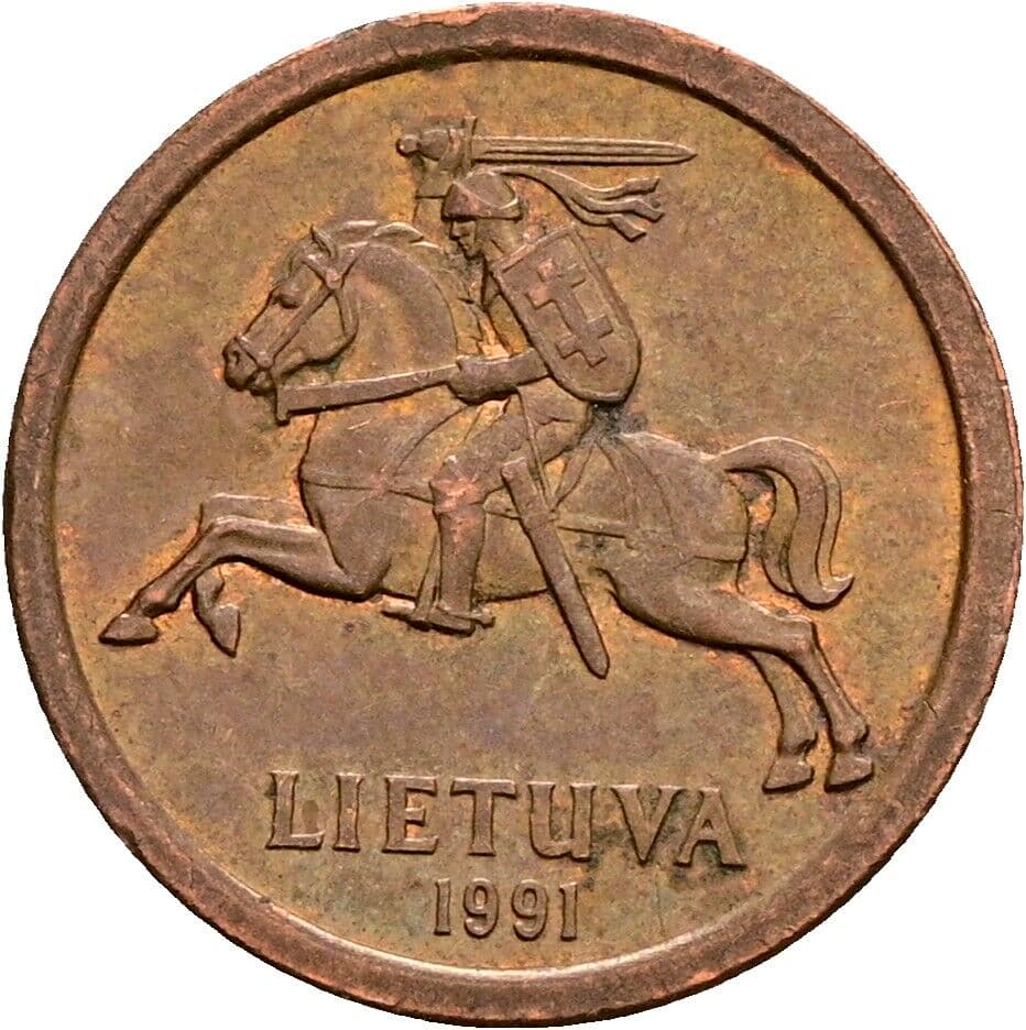 10 Centu 1991 – Rückseite