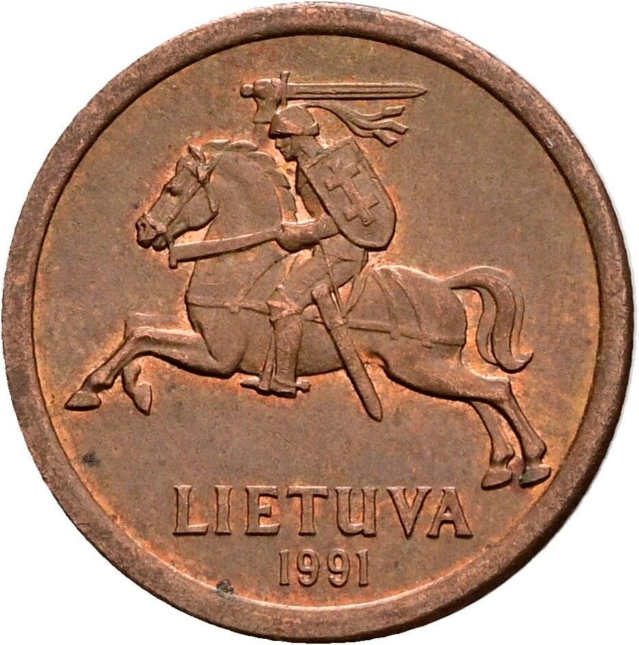 10 Centu 1991 – Rückseite