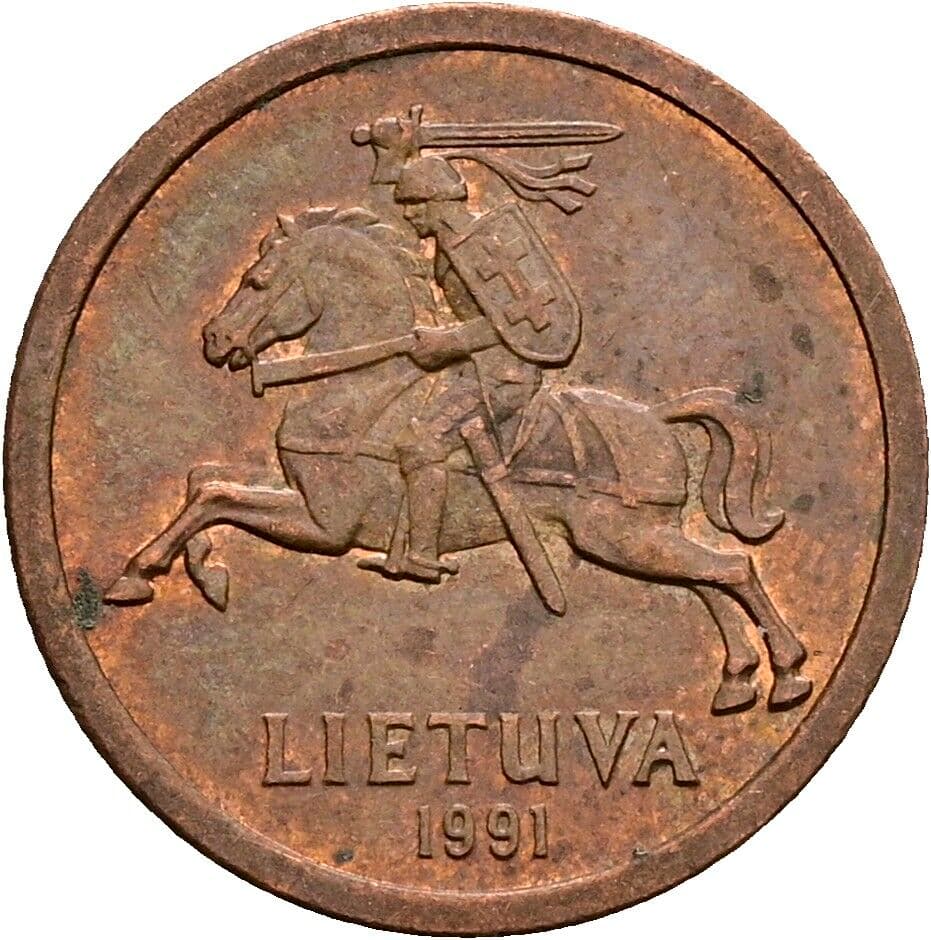 10 Centu 1991 – Rückseite